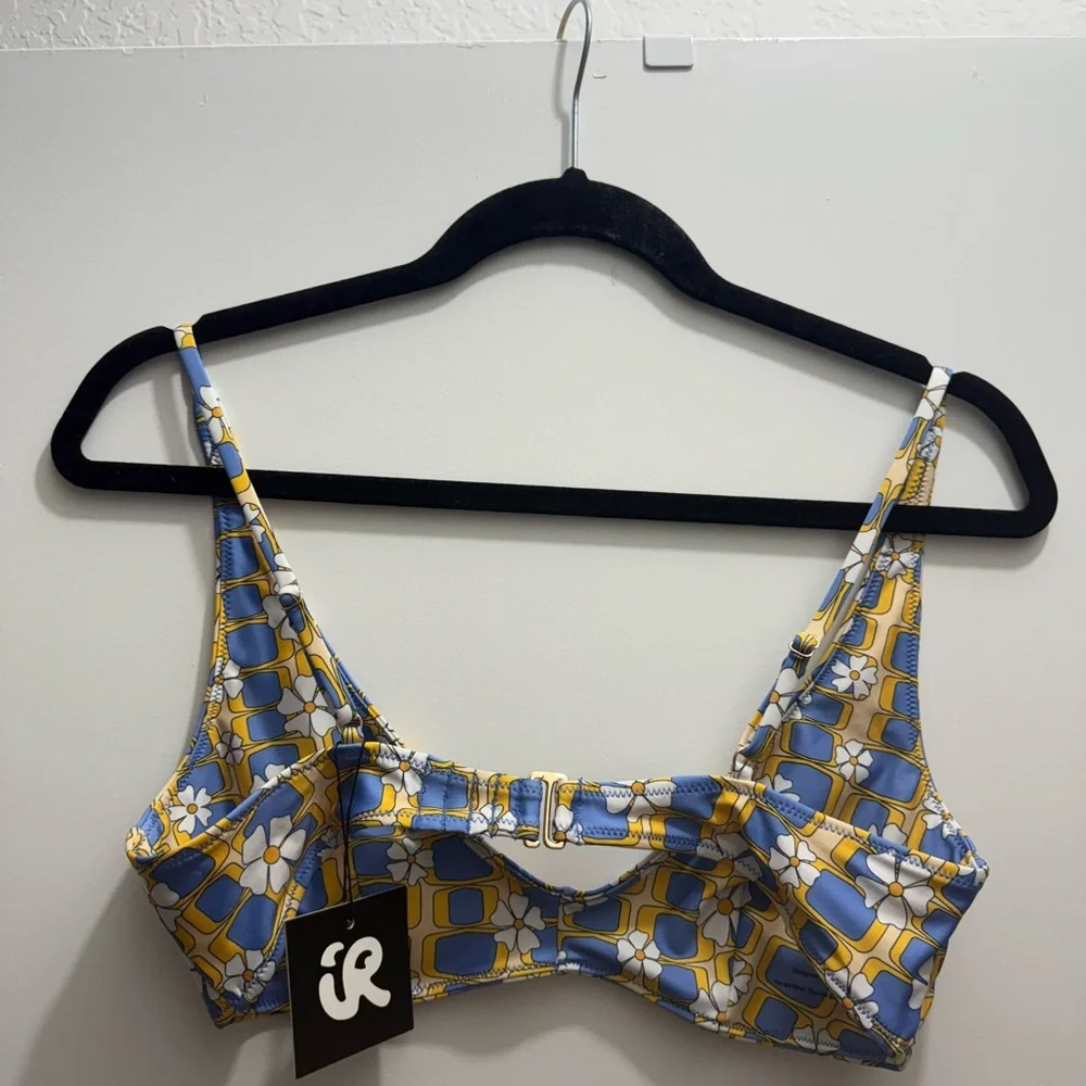 Floral Blue and Yellow Bikini Top -Inner Relm - Picture 5 of 6